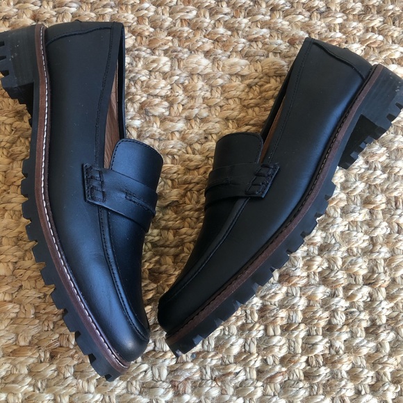 Madewell The Corinne Lug Sole Loafer. Leather. Size 8.5 - Picture 4 of 12